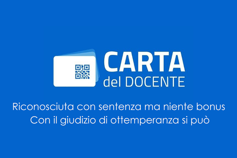 Carta del docente